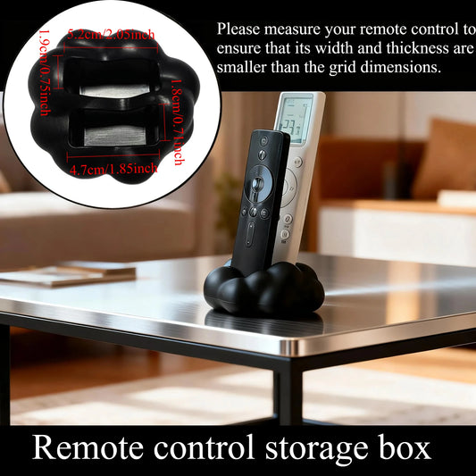 Cute 3D Cloud-Shaped Remote Control Holder - Desktop Home Storage Organizer Stand for TV/Air Conditioner Remotes, Phones Gadgets