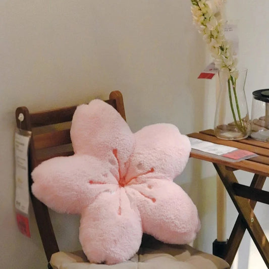 4 Colour Cherry Petals Pillow Girl Bedroom Living Room Decor Bay Window Floor Seat Cushion Plush Tatami Cherry Blossom Cushion