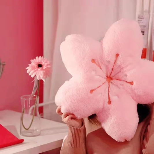 4 Colour Cherry Petals Pillow Girl Bedroom Living Room Decor Bay Window Floor Seat Cushion Plush Tatami Cherry Blossom Cushion