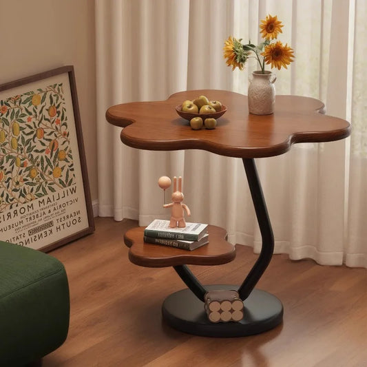 Creative Small Coffee Table Living Room Sofa Side Table Internet Celebrity Cream Wind Bedside Table Shelf Coffee Table Mesa