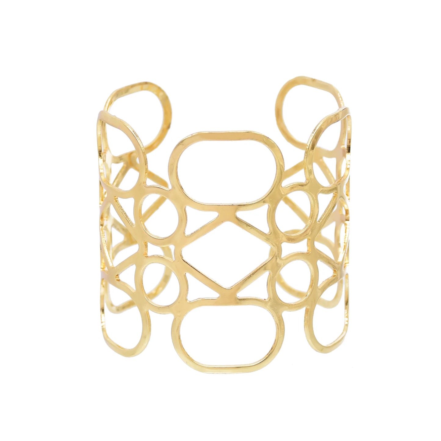 Gold Color Simple Line Butterfly Flower Open Bangles For Women Swirl Charm Armlet Greek Goddess Upper Arm Cuff Bracelet Jewelry