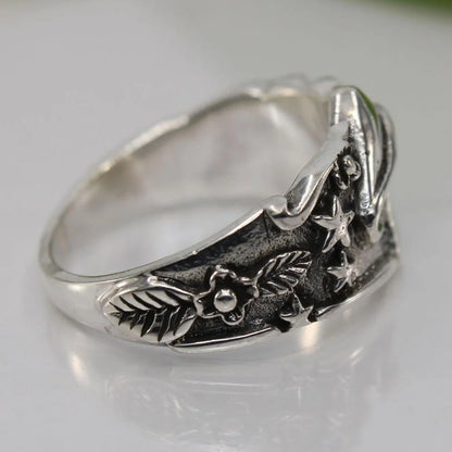 Europe Retro Mushrooms, Stars, Leaves  Rings in Europe and America  Personalized Men's Jewelry  Punk Style  Gothic Style