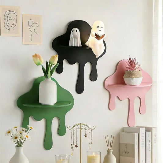 Creative Cloud Storage Holder Irregular Shape Wall Mounted Storage Rack Homestay Home Decor Storage Stand Craft Ornament Gift